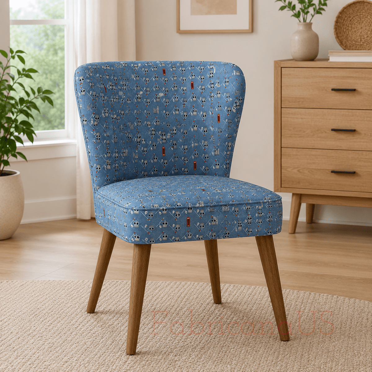 London Town HRH-Blue Fabric-Sara Mulvanny-Cotton + Steel