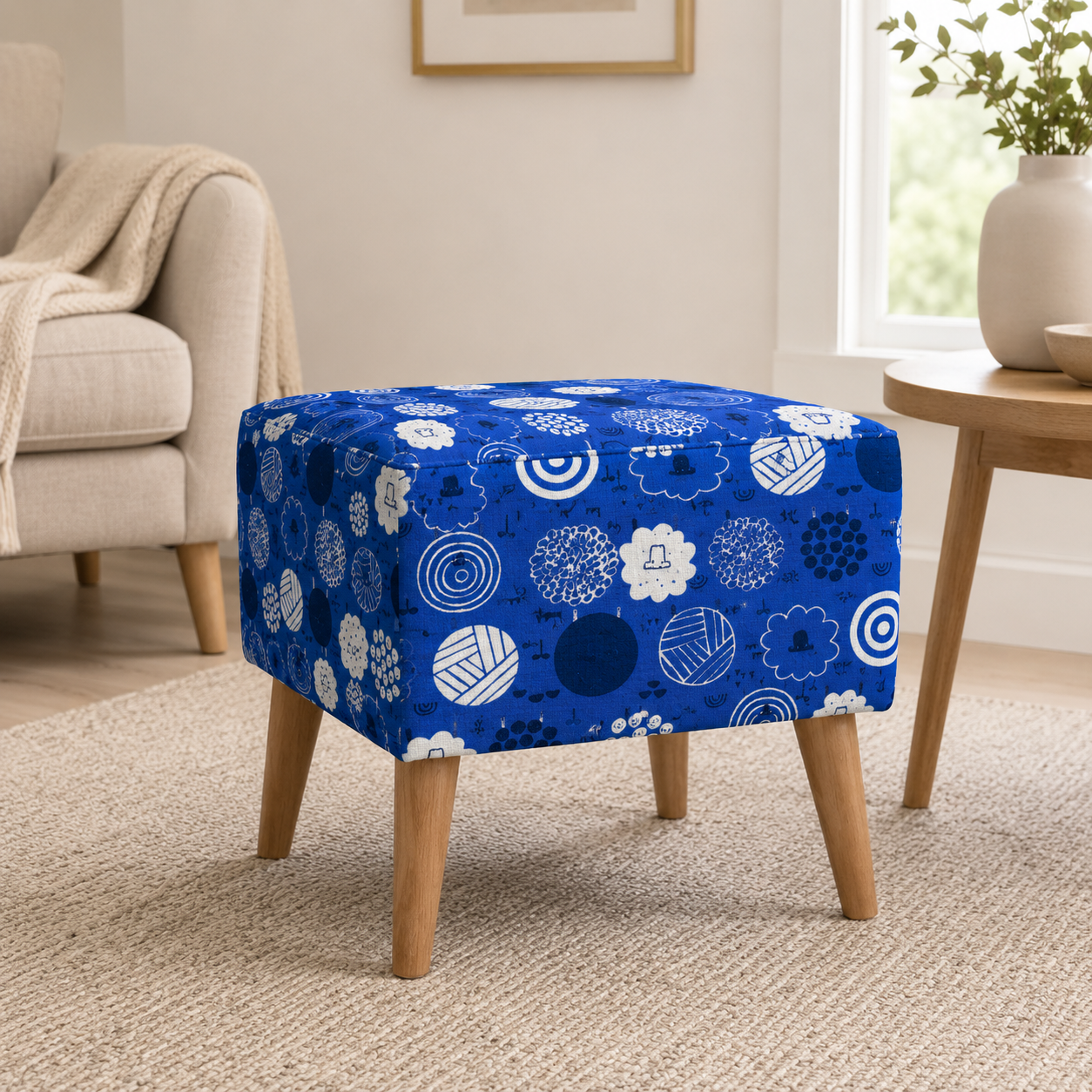 Fuwafuwa-san no Bokujo-Fawafuwa-san-Indigo Fabric-Hitomi Osumi-Cotton+Steel