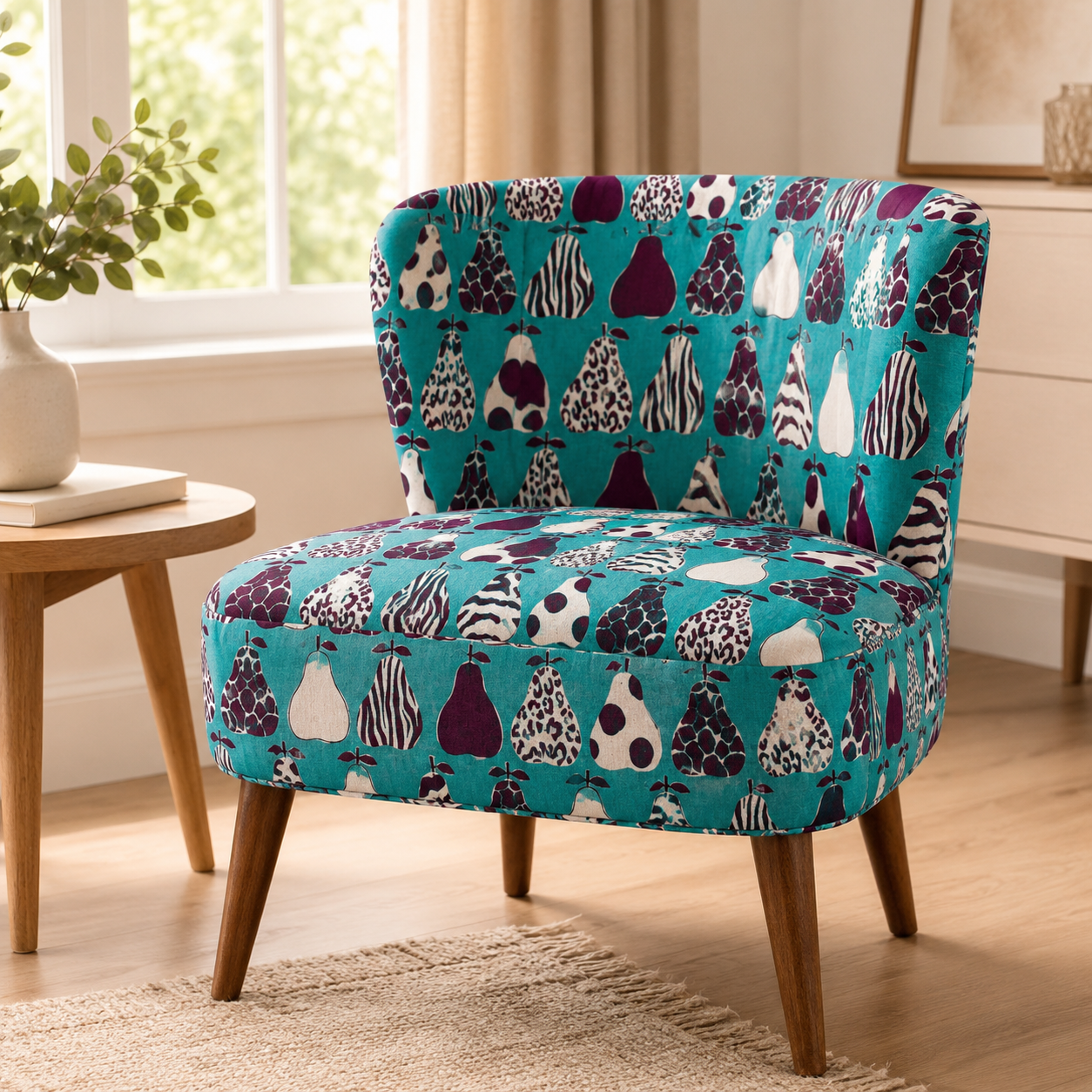 Kokka Pear Fabric – Japanese Lightweight Canvas for Sewing & Crafts
