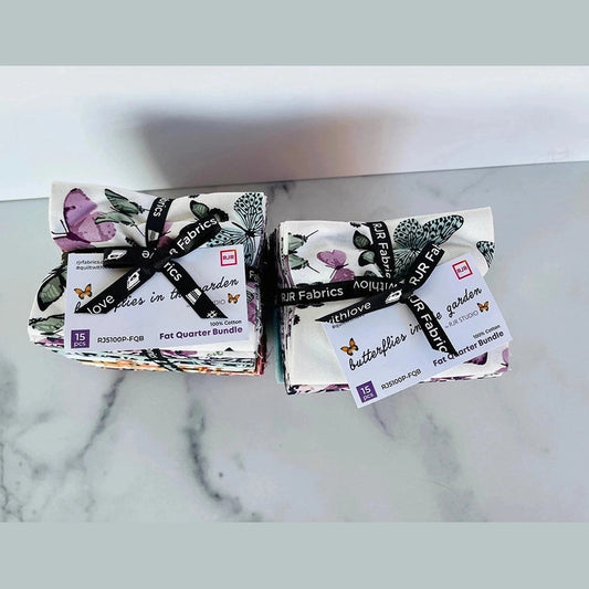 Butterflies in the Garden - Fat Quarter 15 pcs bundle - RJR - Cotton+ Steeel