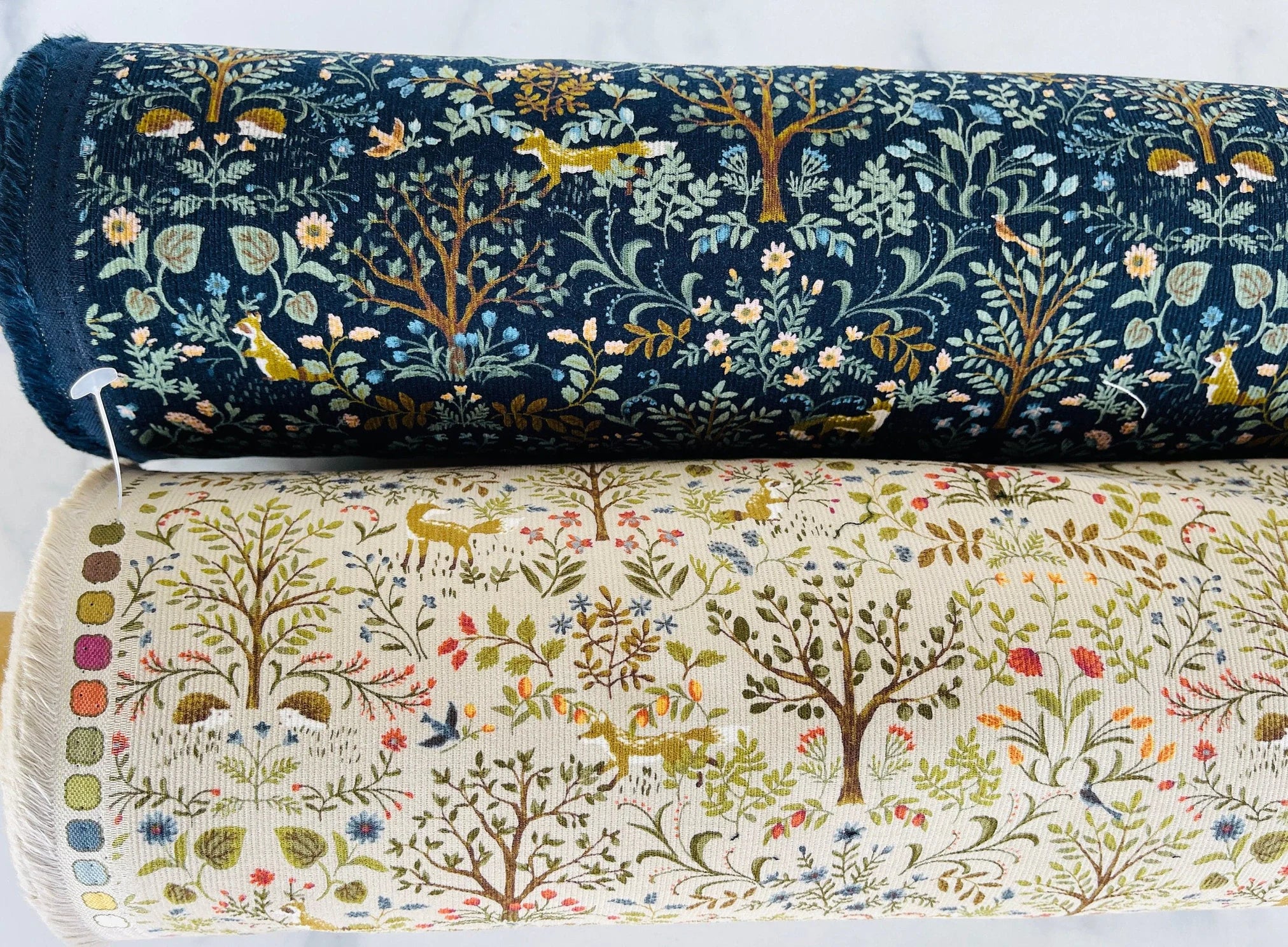 Fox-Fox Fabric-Japanese Fabric-Tan-Cotton Corduroy-Cord