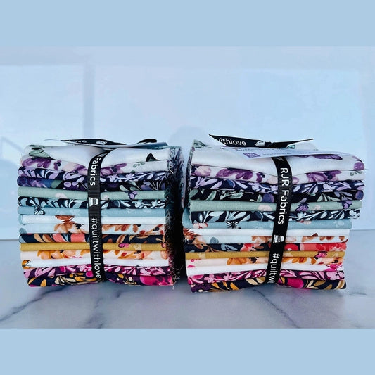 Butterflies in the Garden - Fat Quarter 15 pcs bundle - RJR - Cotton+ Steeel