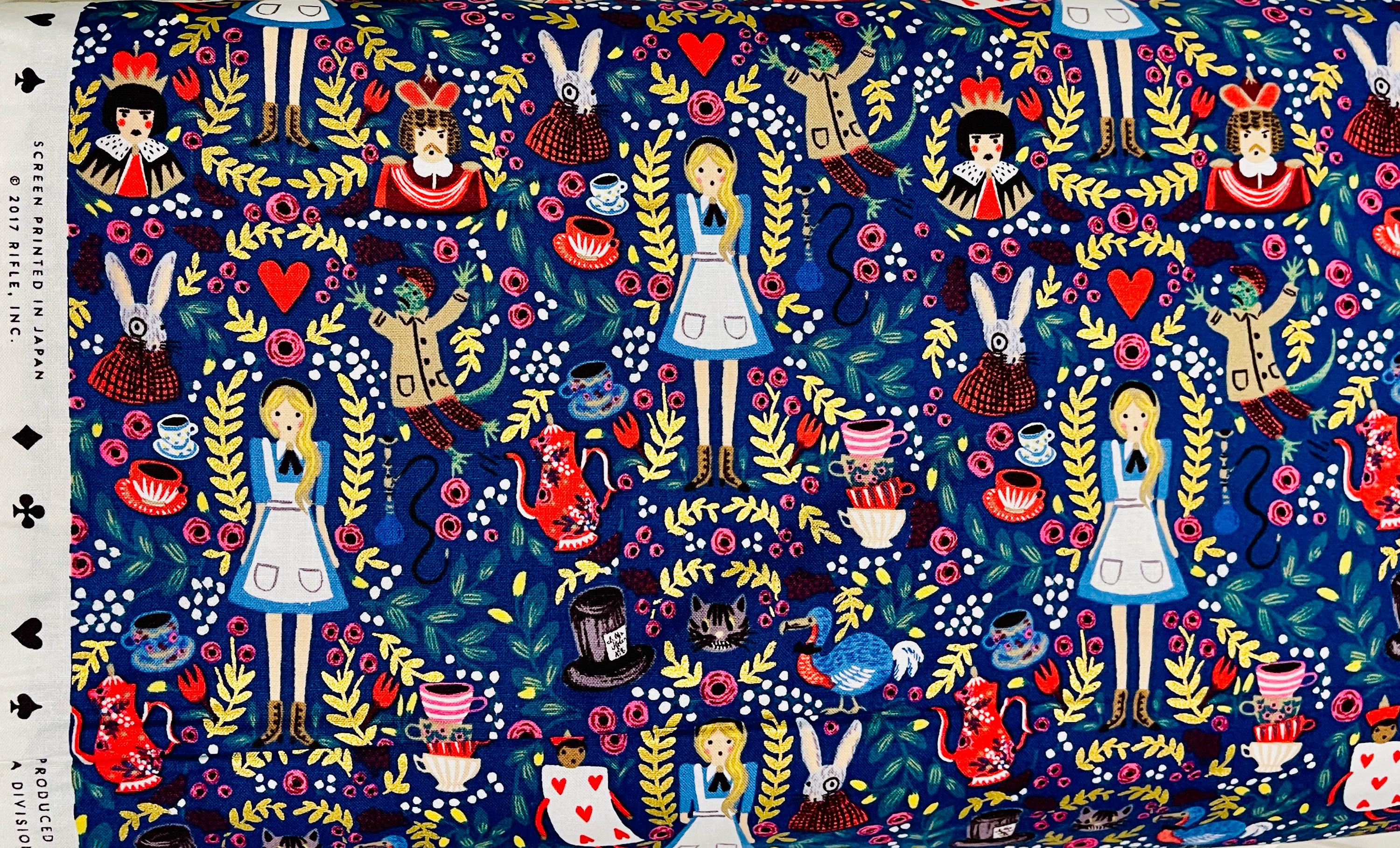 Wonderland - Rifle Paper Co- Alice in Wonderland - Cotton + Steel - Quilting Cotton