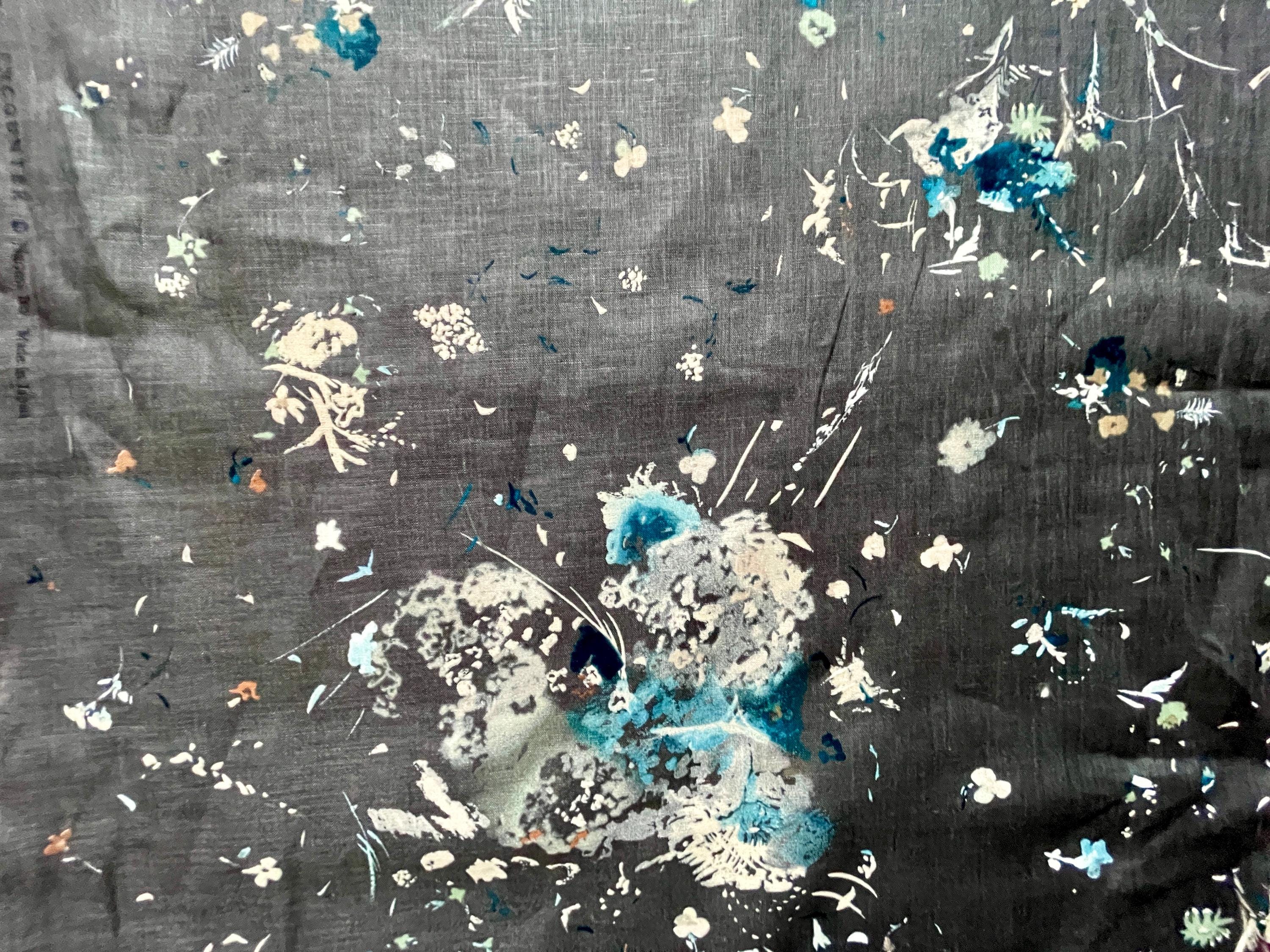 Nani Iro encounter metallic linen - kokka - Japanese fabric - EGX 11411 C