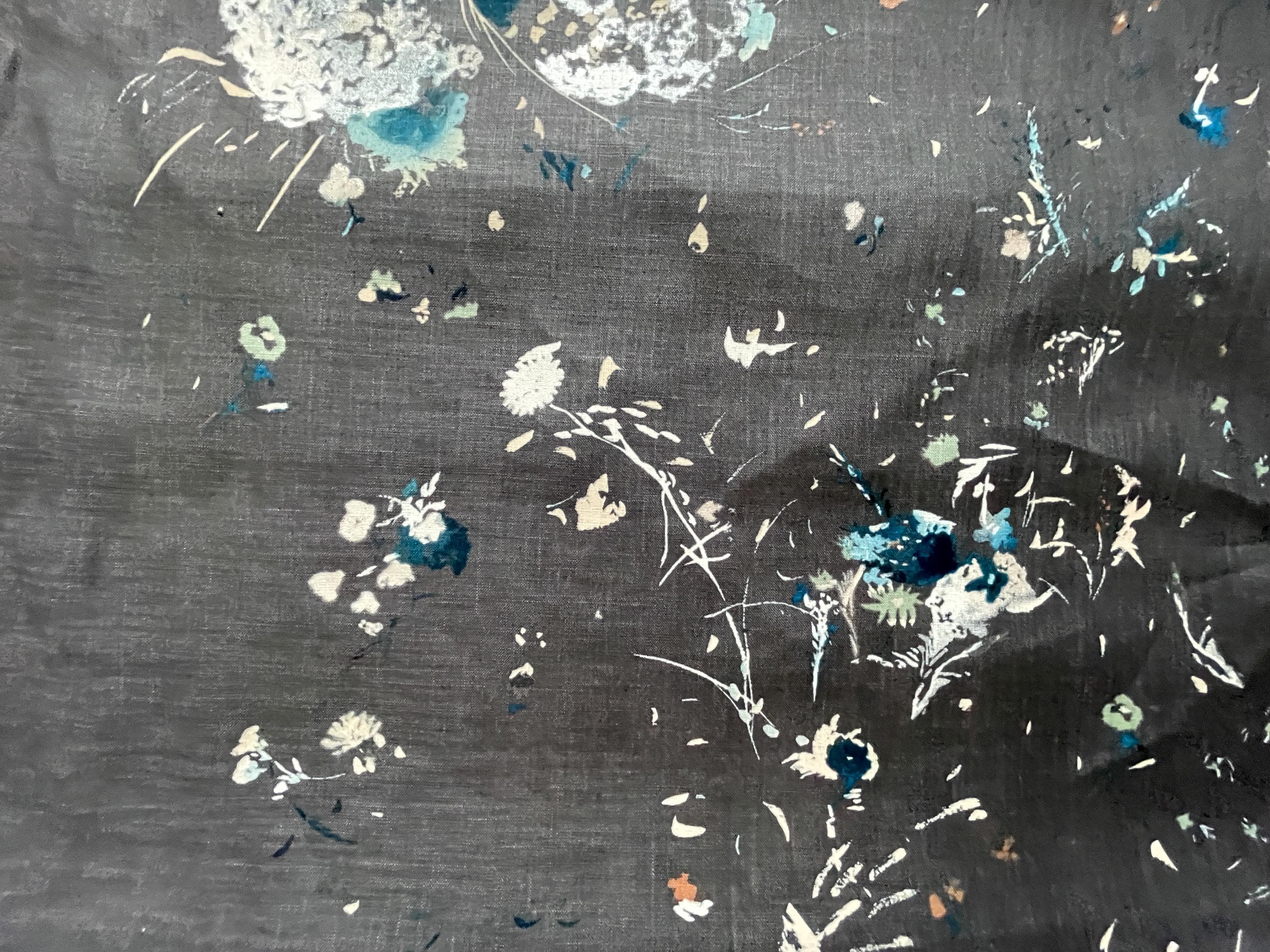 Nani Iro encounter metallic linen - kokka - Japanese fabric - EGX 11411 C