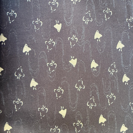Bird Fabric-Navy Blue-Westex Sevenberry-Japanese Sheeting Fabric-88222-8-13