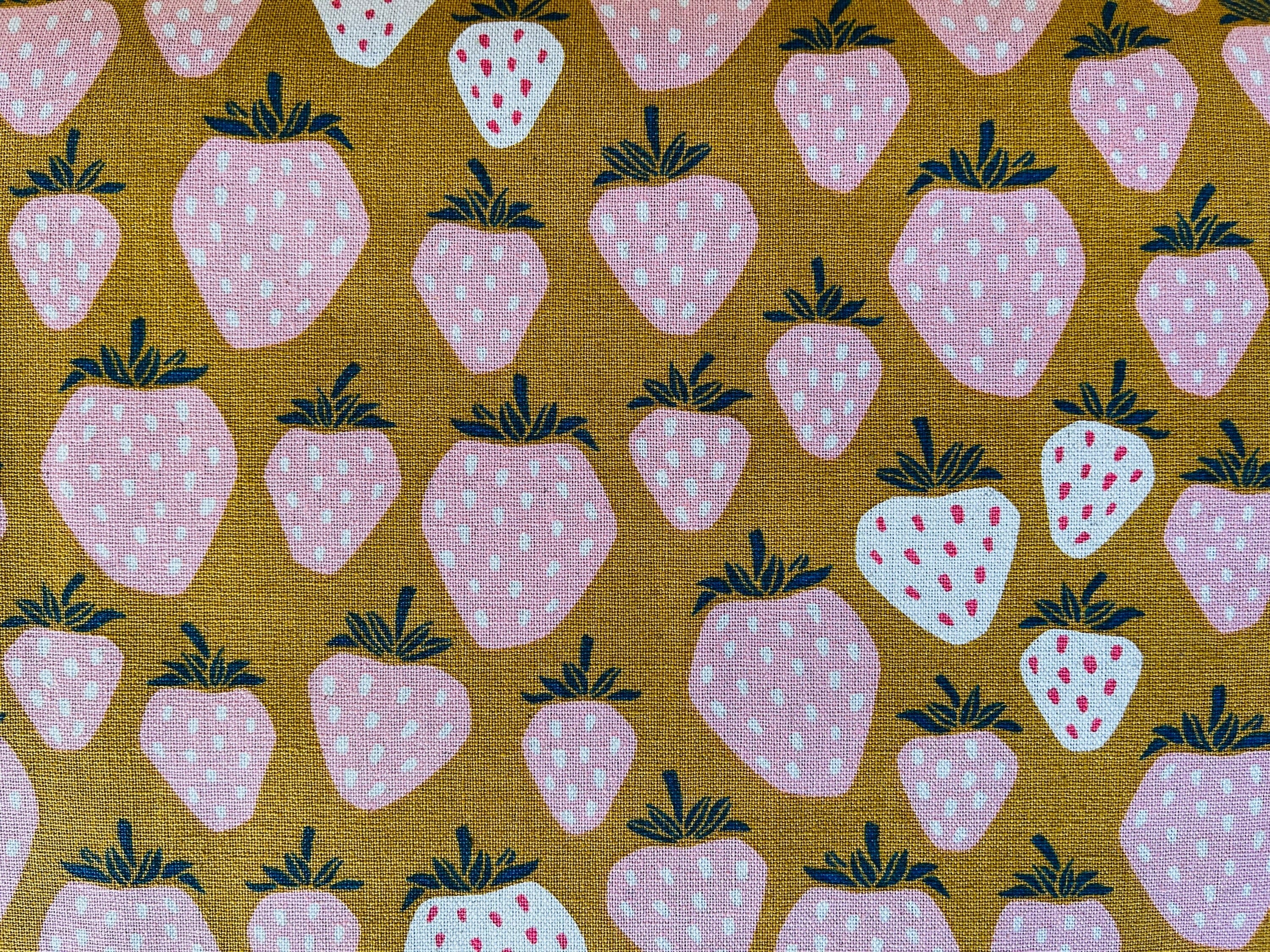 Under the Apple Tree Queen of Berries Summer Sunset Unbleached Canvas Loes Van Oosten Cotton + Steel - LV500-SS8UC