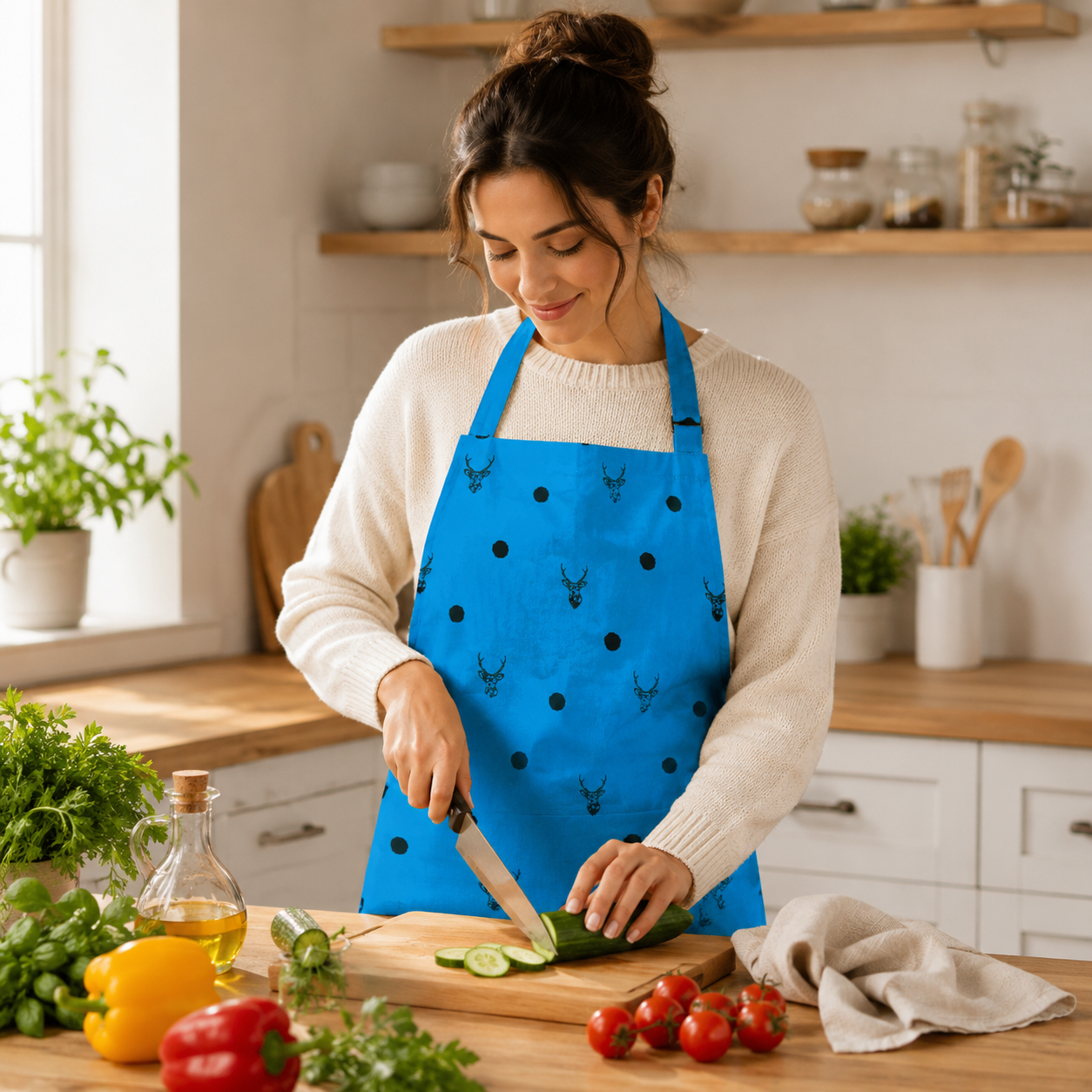 Echino Sambar-Embroidered Cotton Sheeting-Kokka-Japanese Fabric-ST-3201