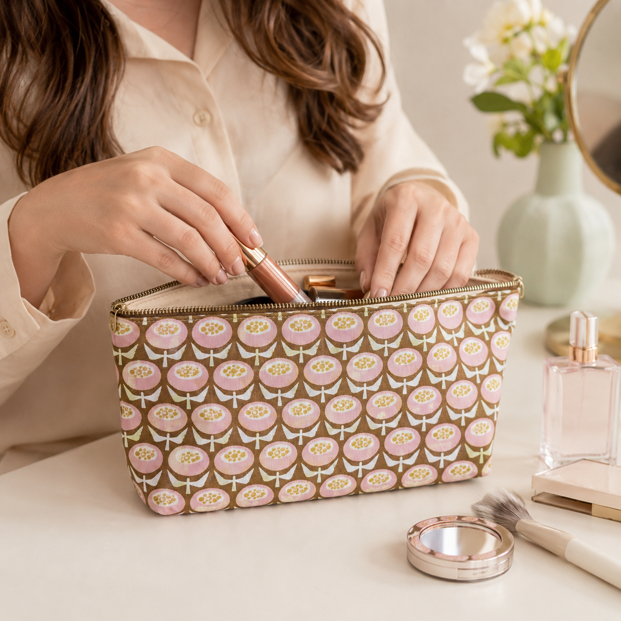 Sweet Floral Scent-Buttercup-Yellow Fabric-Loes Van Oosten