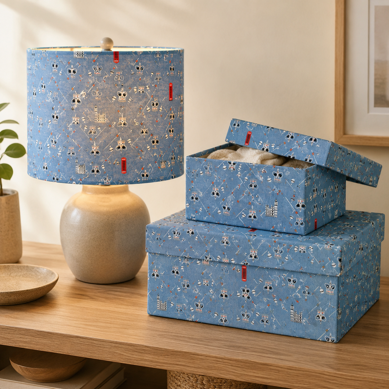 London Town HRH-Blue Fabric-Sara Mulvanny-Cotton + Steel