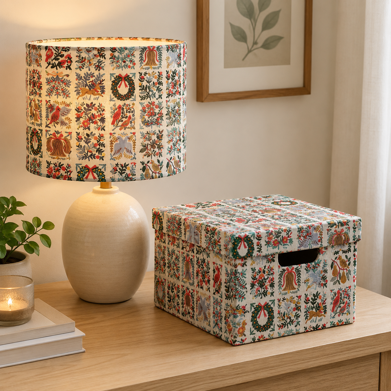 Holiday Tapestry Cream Fabric Holiday Classics by Rifle Paper Co. for Cotton + Steel