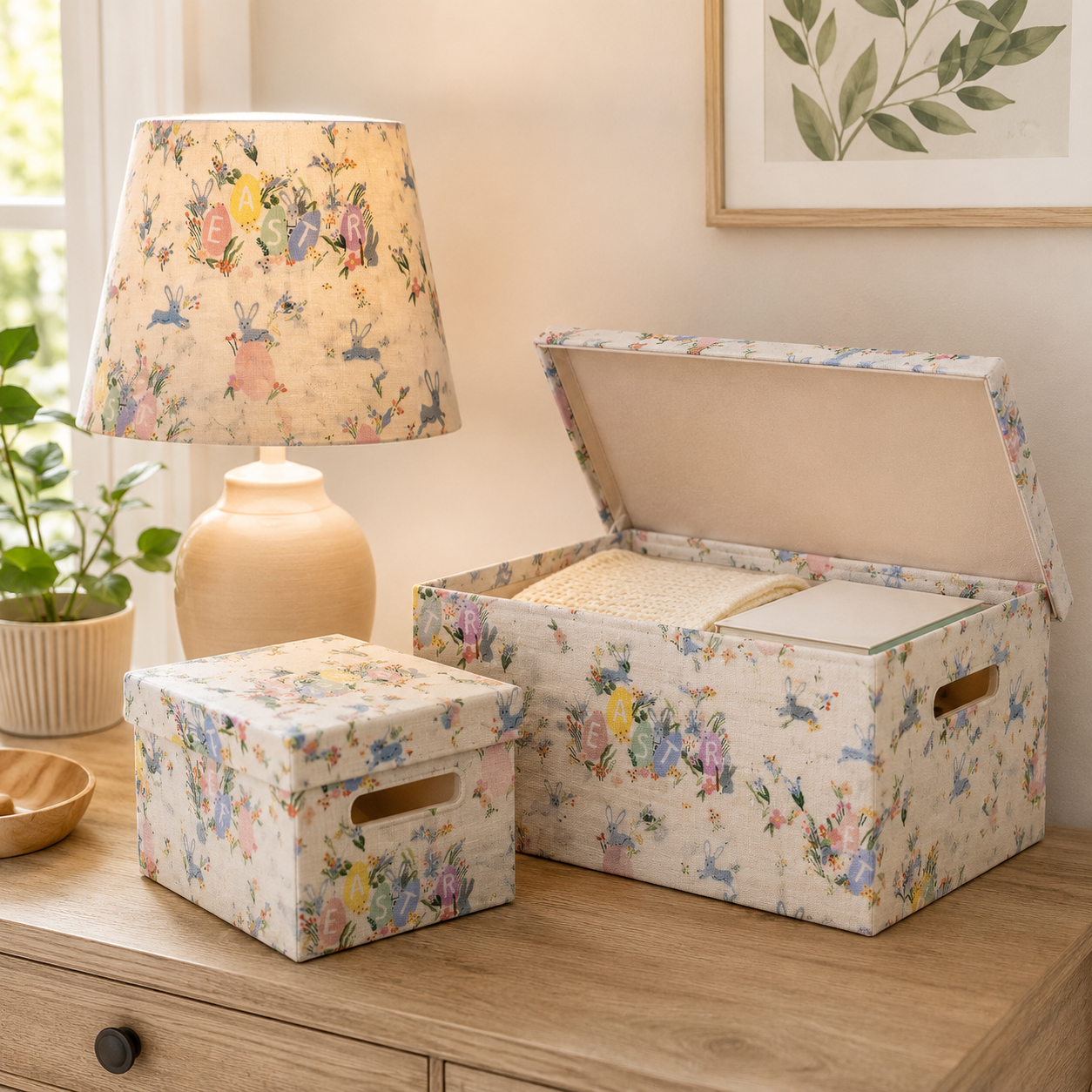 Easter-Easter Collection-Hoppy Easter-Cream Fabric-Rifle Paper Co