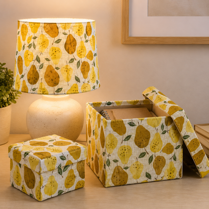 Under the Apple Tree-Quince Yellow Fabric-Loes Van Oosten-Cotton + Steel