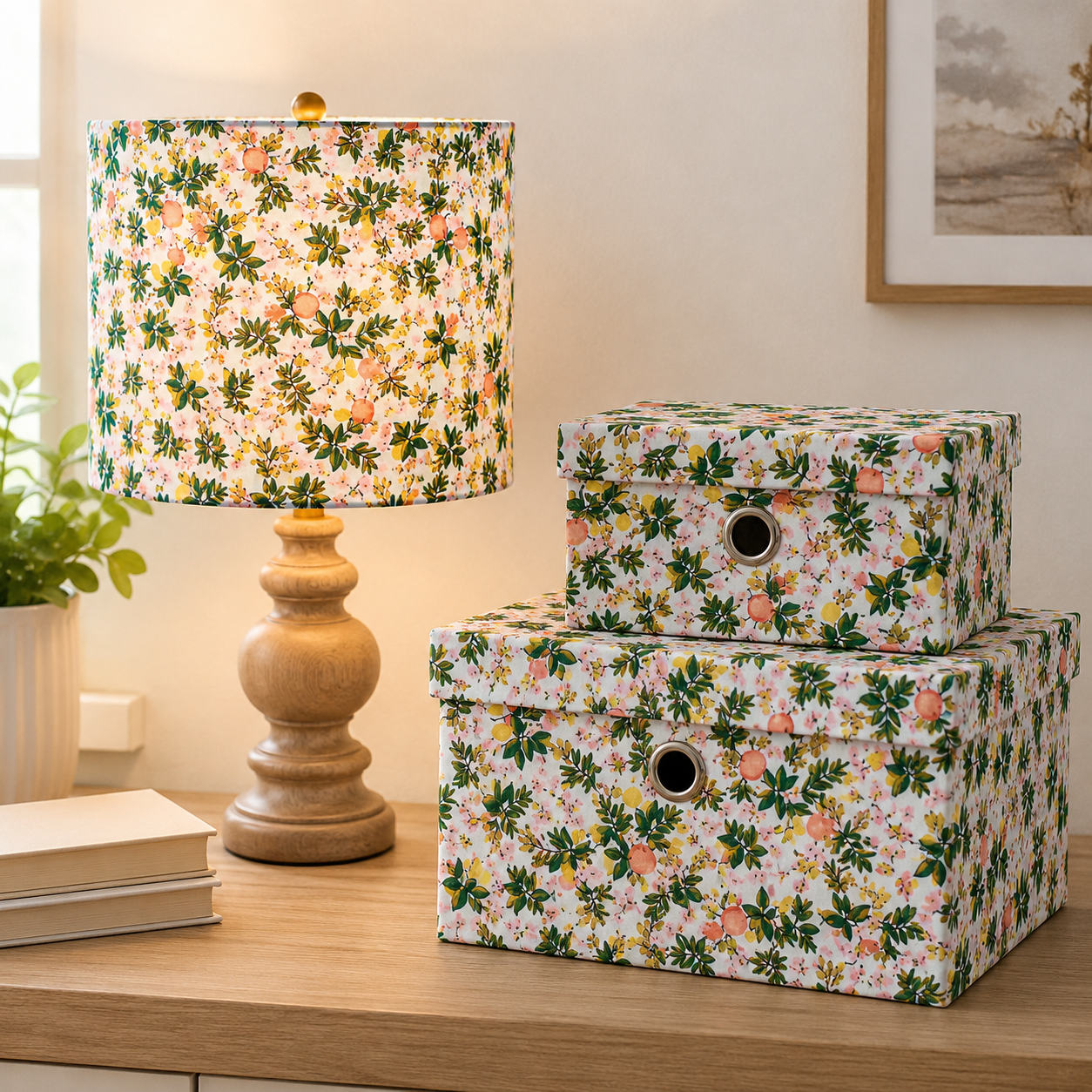 Rifle Paper Co. Primavera Citrus Floral Mint 100% Quilting Cotton Fabric