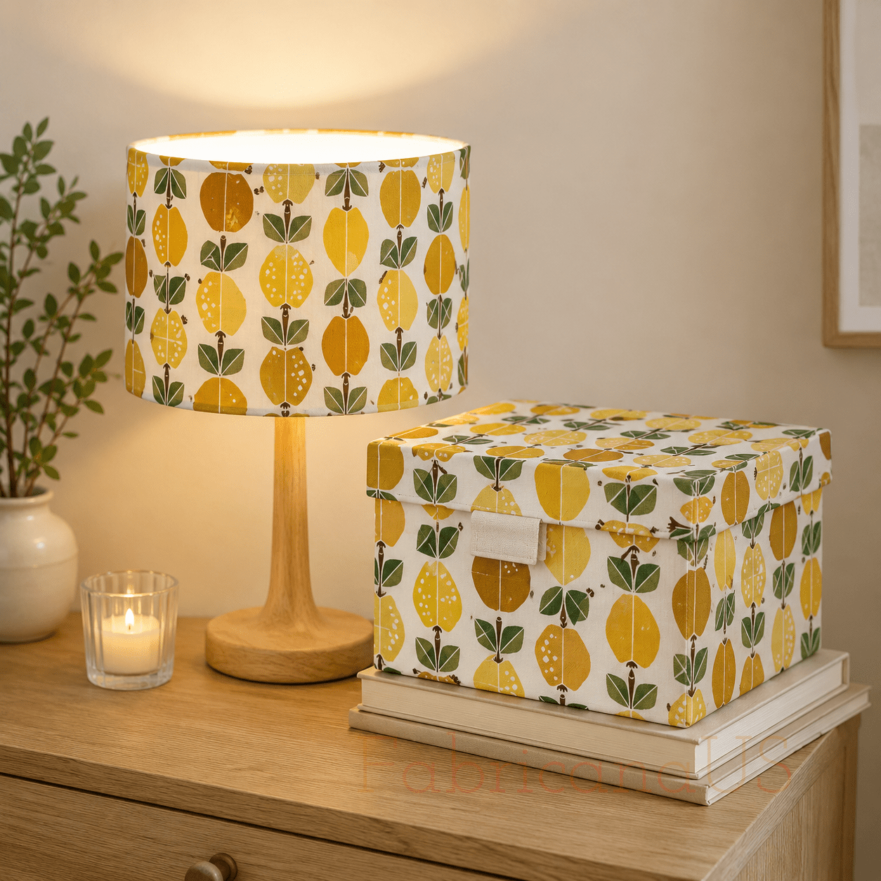 Under the Apple Tree-Orchard Golden Fabric-Loes Van Oosten