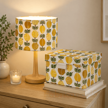 Under the Apple Tree-Orchard Golden Fabric-Loes Van Oosten