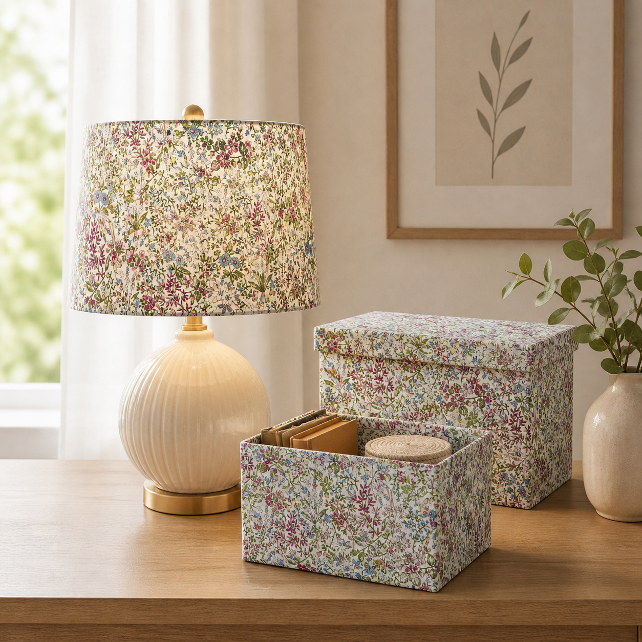 Hokkoh-Japanese Fabric-Floral Fabric-Organic Cotton