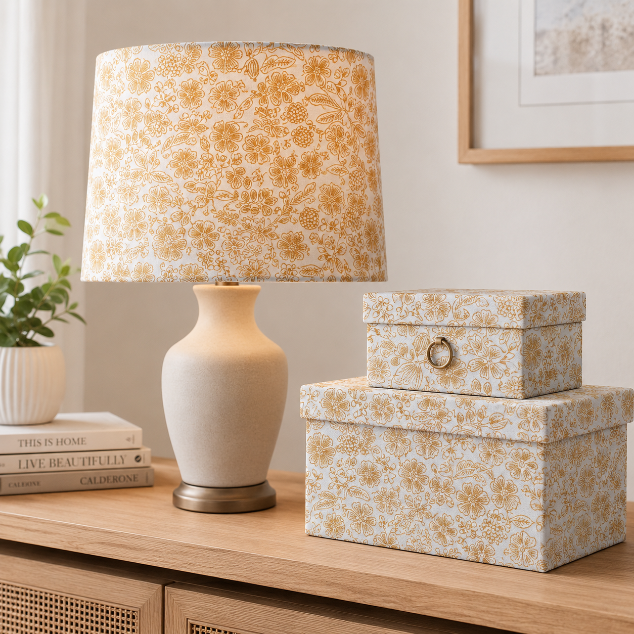 Rifle Paper Co. Cotton + Steel Primavera Moxie Floral Mint Metallic Fabric