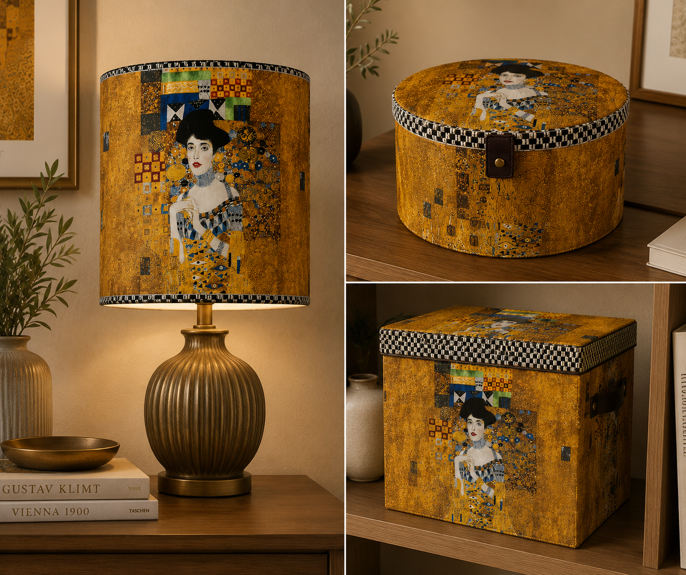 Adele Bloch Bauer-Gustav Klimt-Gold-Robert Kaufman-Quilting Cotton Panel