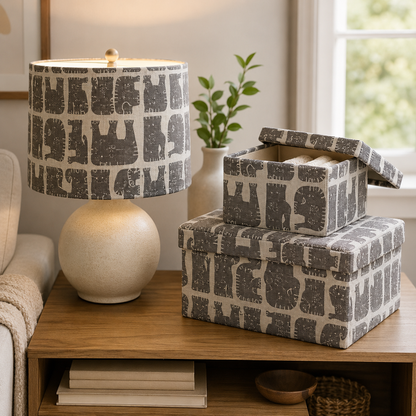 Rising Sun-Jolly Elephant-Elephant Gray Unbleached Canvas-Loes Van Oosten
