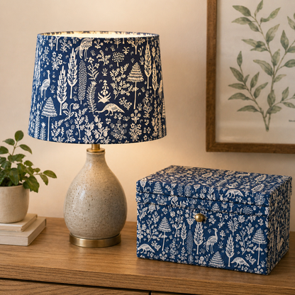 Camont-Menagerie Silhouette-Black Fabric-Rifle Paper Co-Cotton+ Steel