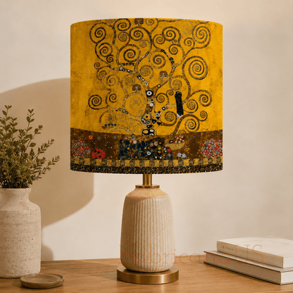Gustav Klimt Tree of Life Gold Quilting Cotton Panel – Robert Kaufman Fabrics – Decorative Cotton Fabric Panel