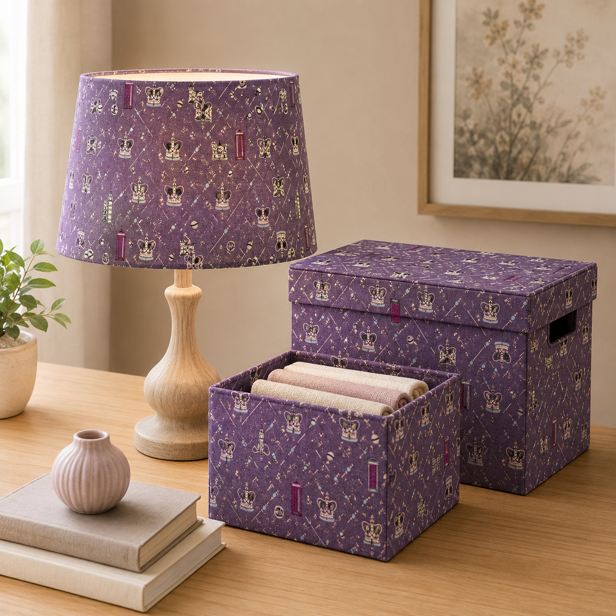 London Town HRH-Royal Purple Fabric-Sara Mulvanny-Cotton + Steel