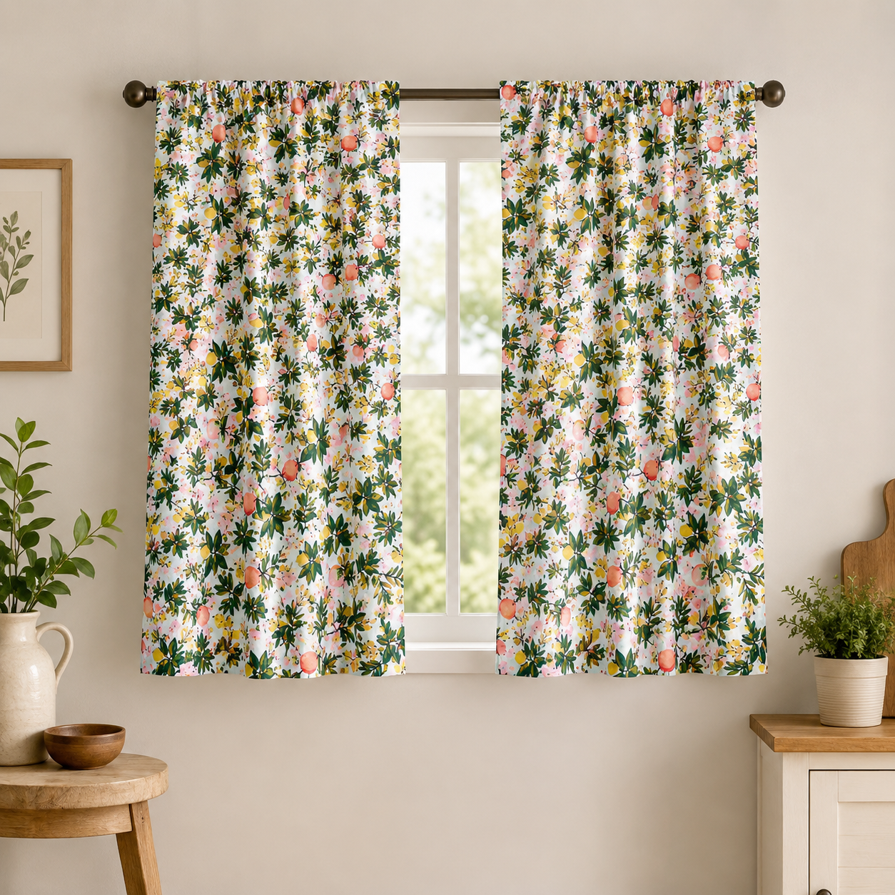 Rifle Paper Co. Primavera Citrus Floral Mint 100% Quilting Cotton Fabric