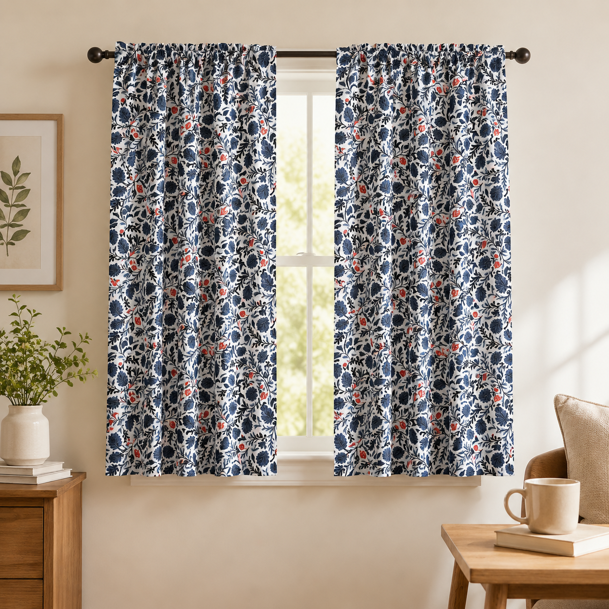 Earth Magic - Mushroom Forest - Periwinkle Fabric - Erin McManness - Cotton+Steel