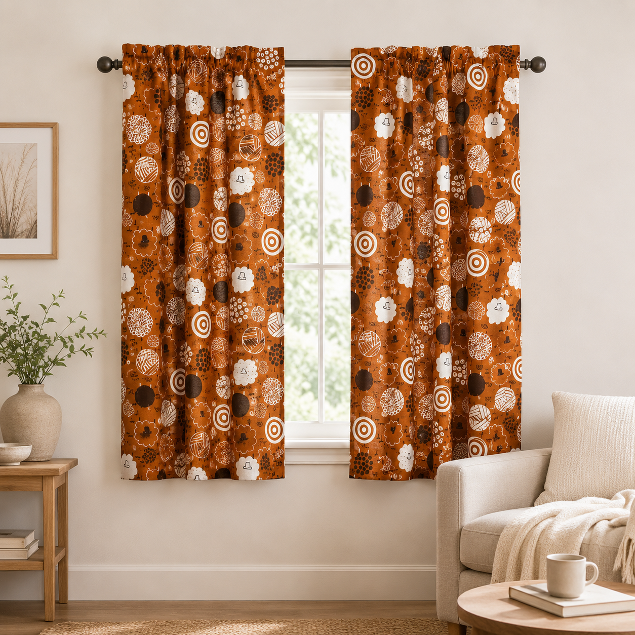 Fuwafuwa-san no Bokujo-Fuwafuwa-san-Harvest Fabric-Cotton+Steel