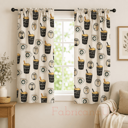 Kiyohara Polar Bear Coffee Japanese Cotton Twill Fabric