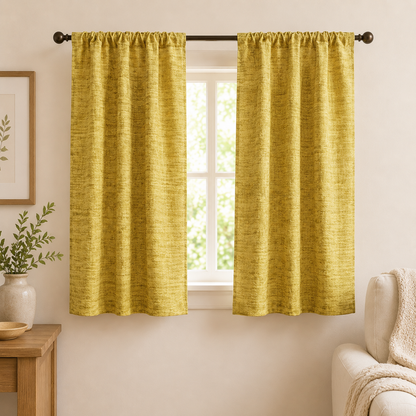 Kokka Yellow Mustard Triple Washed Double Gauze Fabric – 100% Cotton Japanese Fabric