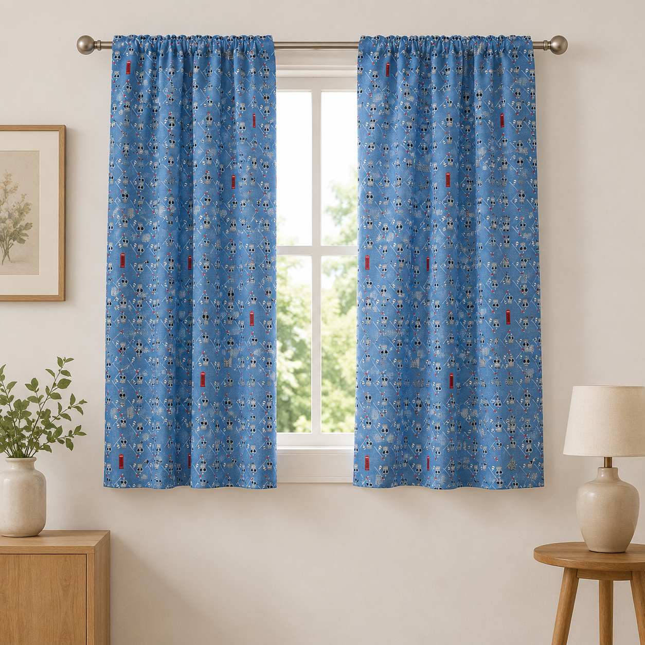 London Town HRH-Blue Fabric-Sara Mulvanny-Cotton + Steel
