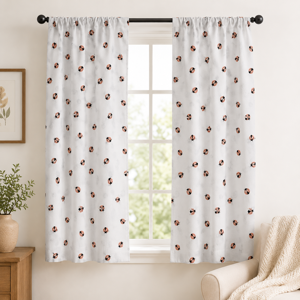 Wild and Free-Ladybug-Summer Vibes Fabric-Loes Van Oosten-Cotton + Steel Fabric