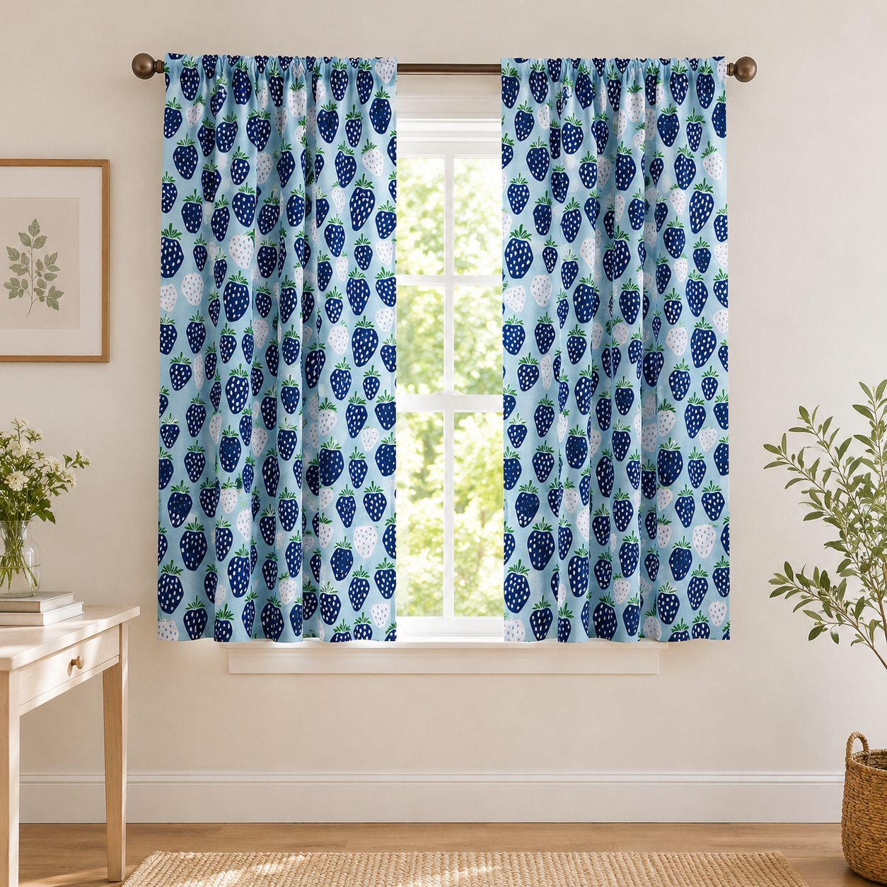 Under the Apple Tree - Queen of Berries Water-drop Fabric-Loes Van Oosten-Cotton + Steel