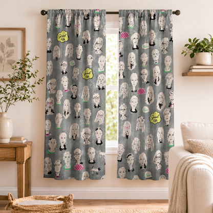 People-People Faces-Cosmo-Lightweight Canvas-Japanese  Fabric