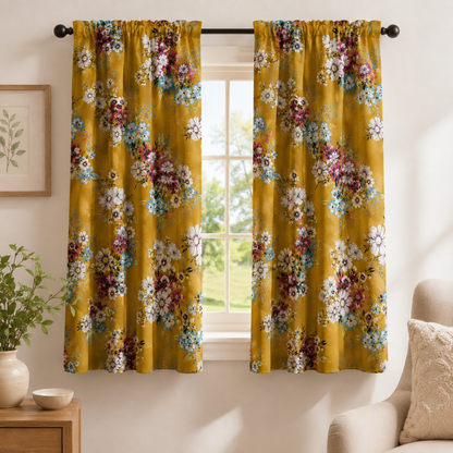 Floral Japanese Lawn Fabric- Hokkoh Fabric-Cotton Rayon-307-1800 - 4B