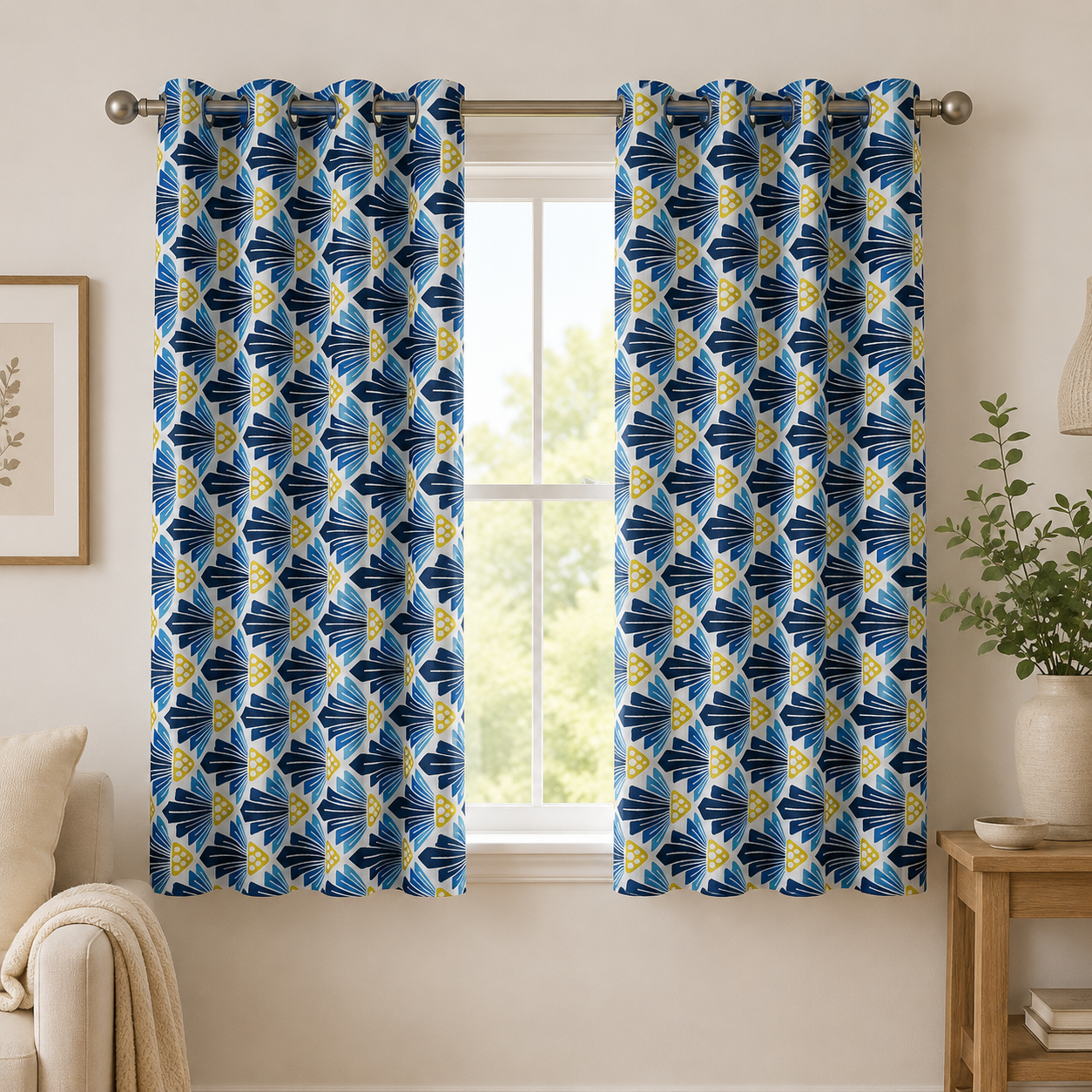 On a spring Day to the Sun Big Sky Fabric Cotton + Steel.