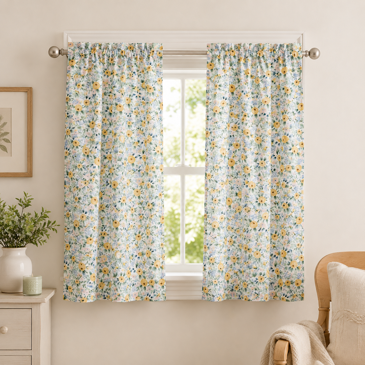 Easter-Garden Party-Rosa-Cream Fabric-Rifle Paper Co