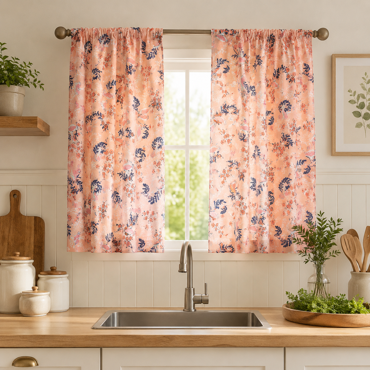 Feathered Fellow Blush-Hello Ollie-Bonnie Christine-Art Gallery Fabrics-Organic Cotton-OL-36652