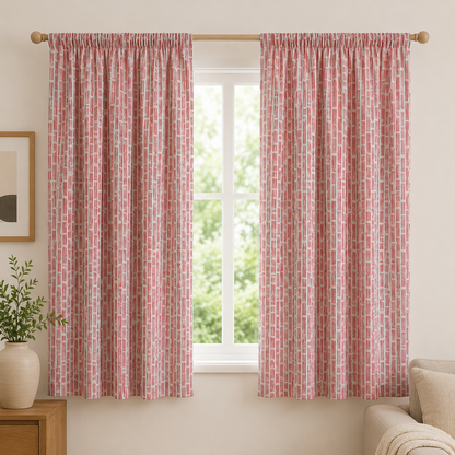 In The Woods-Wood Grain-Peach Unbleached Fabric-Loes Van Oosten