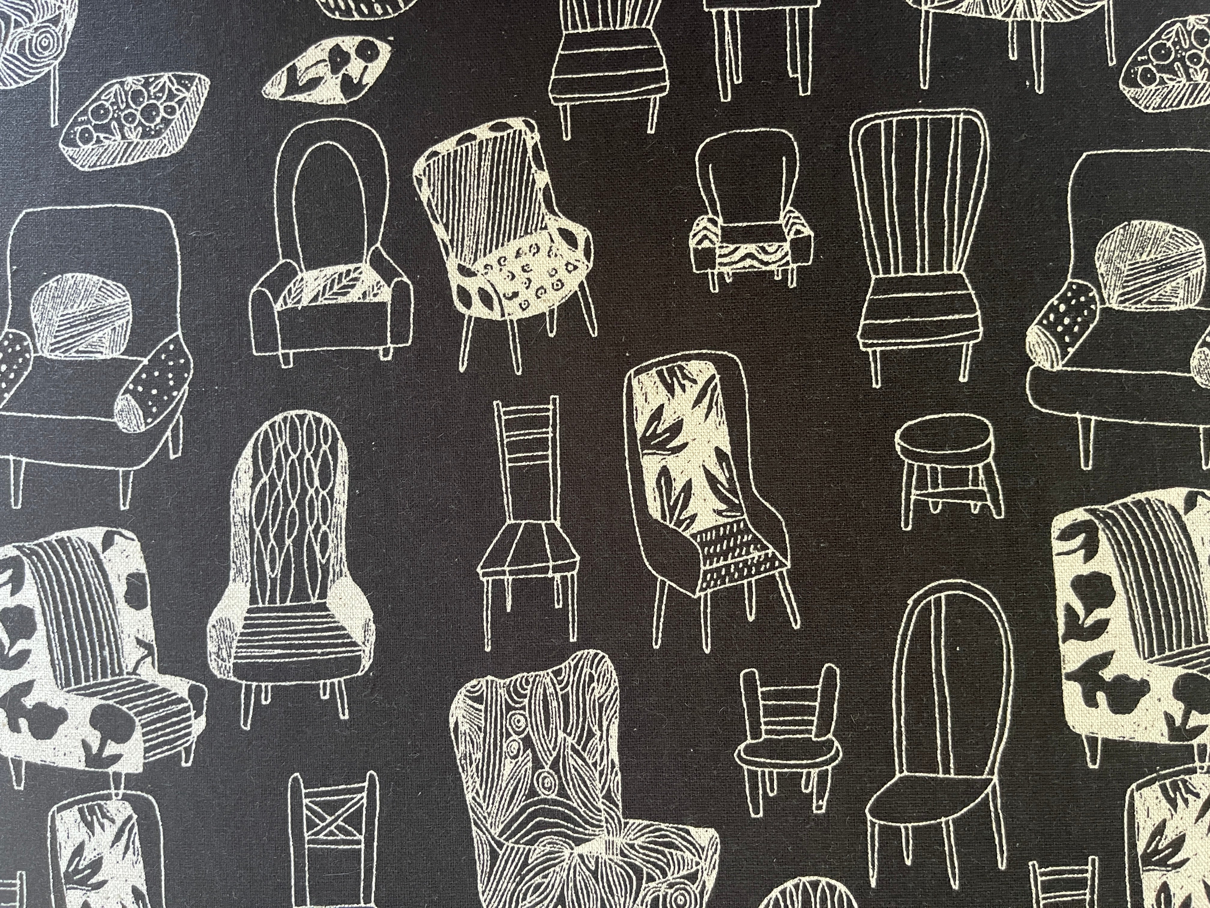 Chair-Chair Fabric-Robert Kaufman-Japanese Fabric-Lightweight Canvas