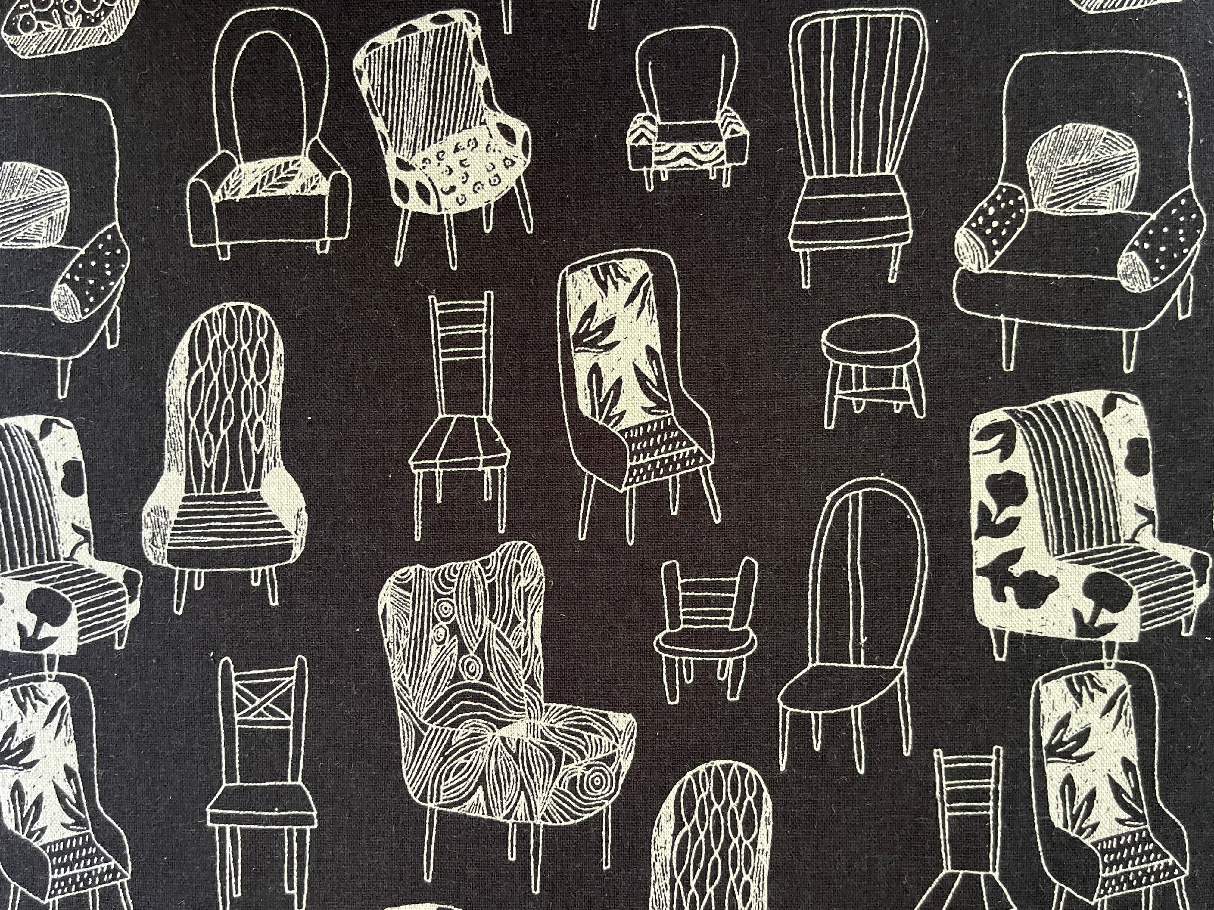 Chair-Chair Fabric-Robert Kaufman-Japanese Fabric-Lightweight Canvas