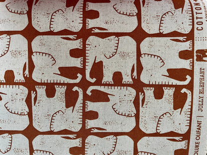 Rising Sun-Jolly Elepha-Umber Unbleached Canvas-Loes Van Oosten