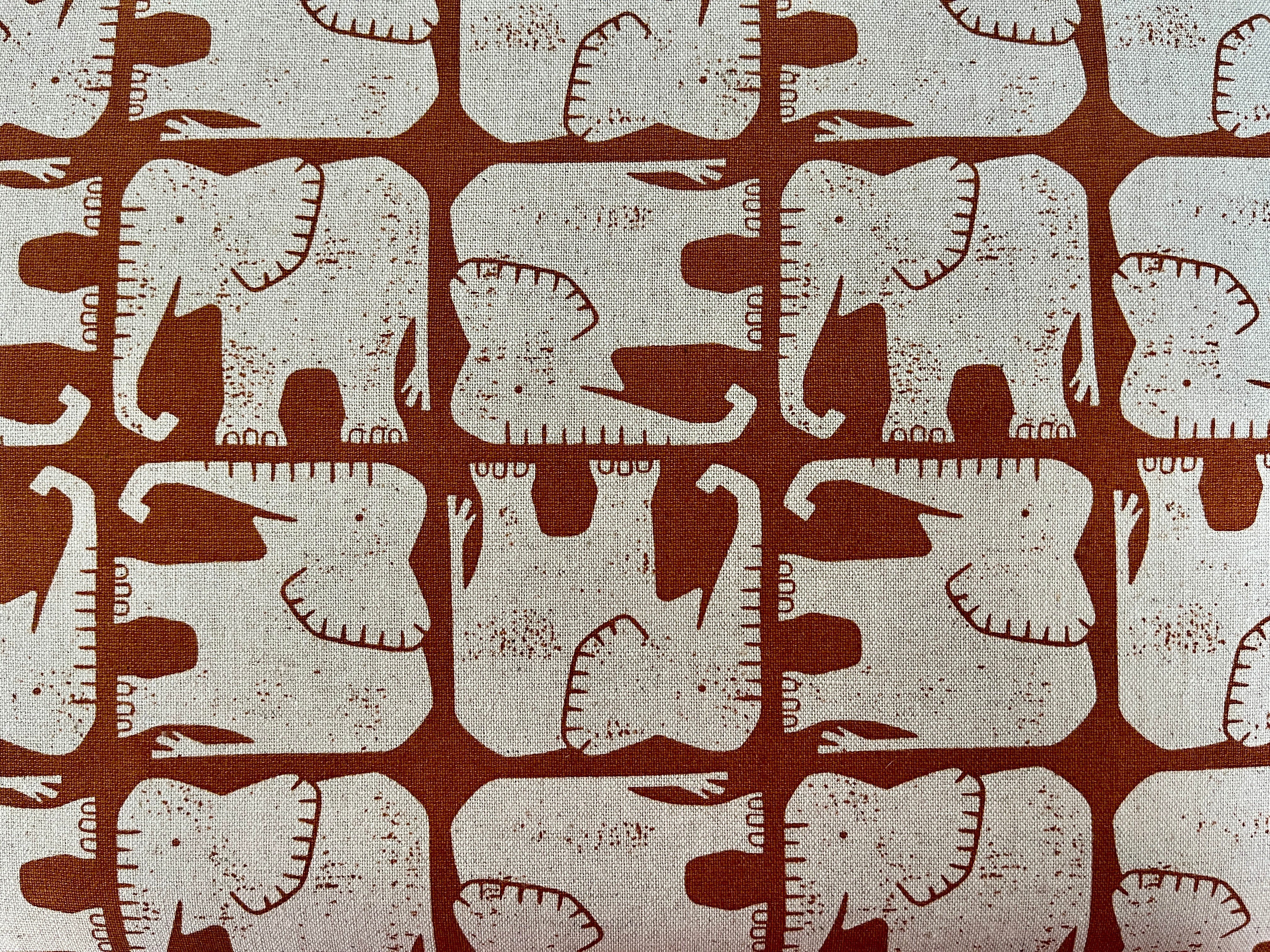 Rising Sun-Jolly Elepha-Umber Unbleached Canvas-Loes Van Oosten-LV900-UM5UC