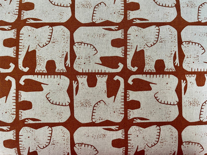 Rising Sun-Jolly Elepha-Umber Unbleached Canvas-Loes Van Oosten