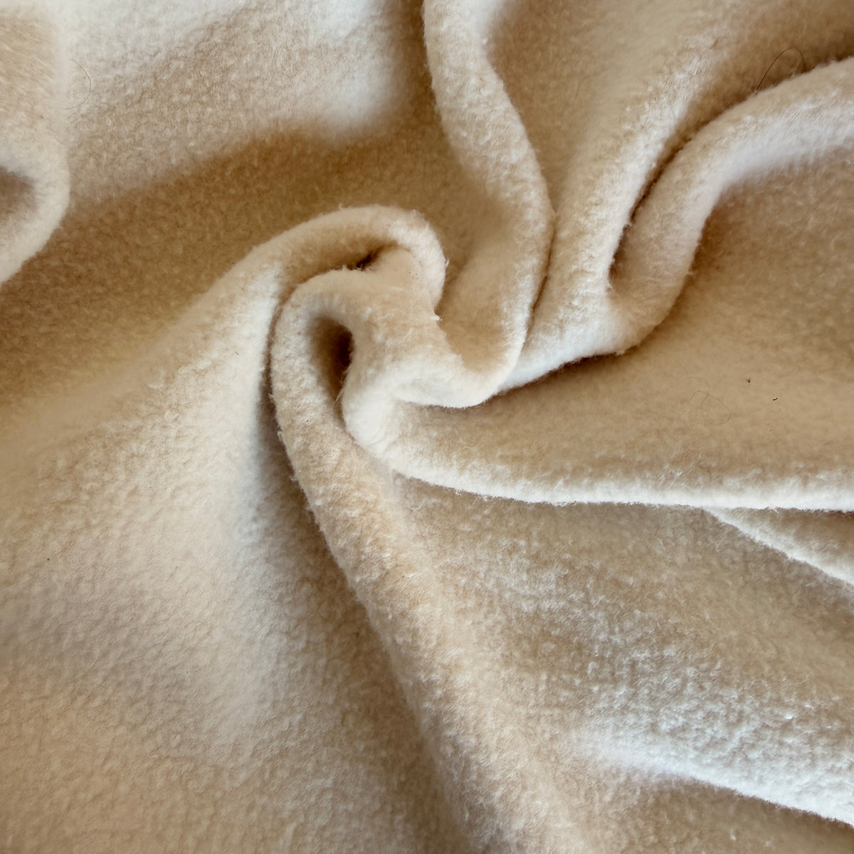 Organic Cotton Sherpa Fabric Fleece - Knit Fabric - Organic Cotton Fabric Made in USA