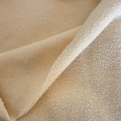 Organic Cotton Sherpa Fabric Fleece - Knit Fabric - Organic Cotton Fabric Made in USA