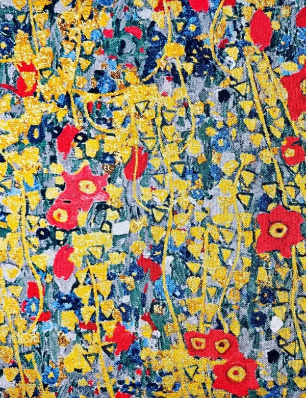 Gustav Klimt-Rose Gold Triangles-Robert Kaufman - Quilting Cotton Fabric - SRKDM-22727-97 Rose