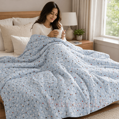Cosmo Bird Double Gauze Cotton Fabric – Soft, Breathable & Lightweight Japanese Fabric, Half Yard 44” – Perfect for Sewing, Quilting & DIY Projects